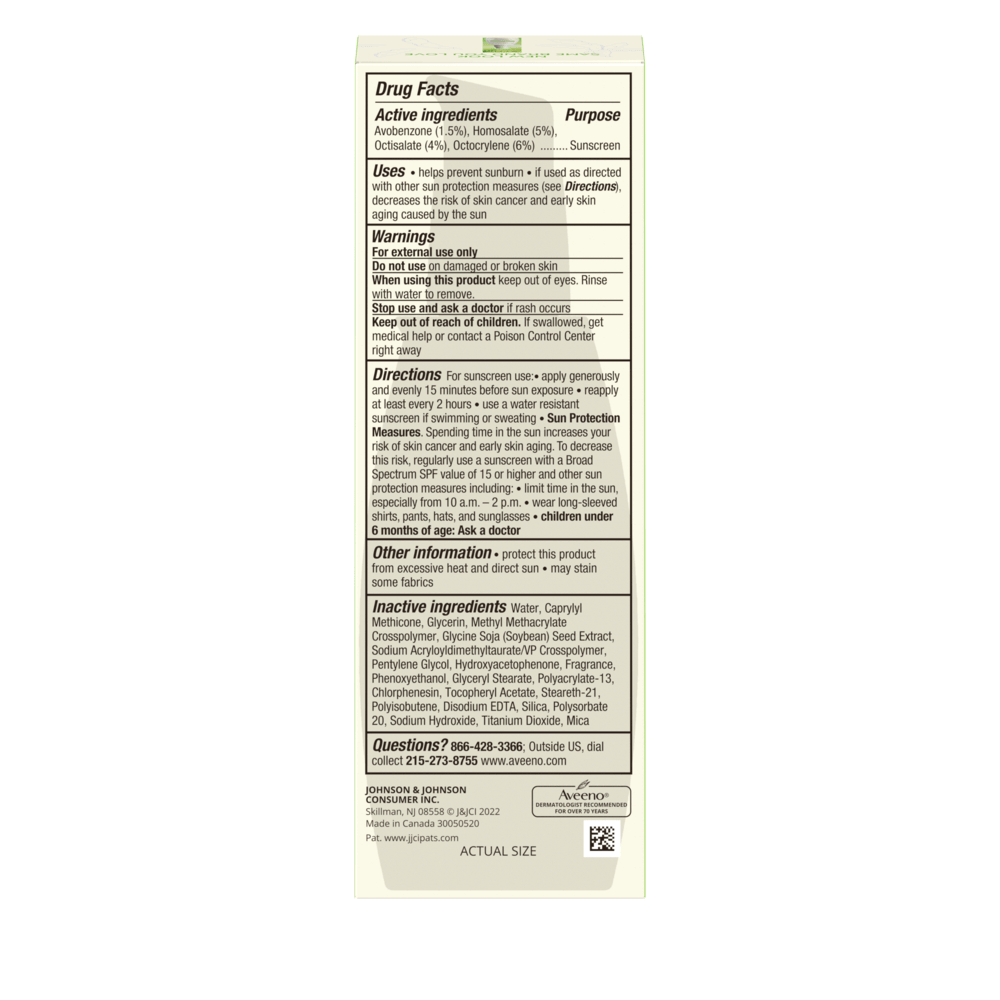 Aveeno Positively Radiant Daily Moisturizer with SPF 30