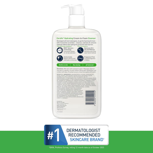 CeraVe Hydrating Cream to Foam Cleanser