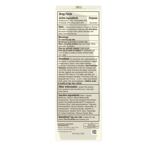 Aveeno Positively Radiant Daily Moisturizer with SPF 30