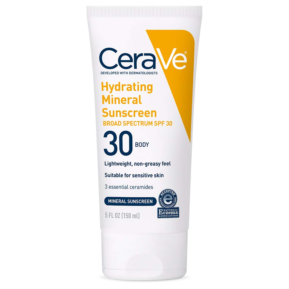 CeraVe Hydrating Mineral Sunscreen SPF 30 Body Lotion