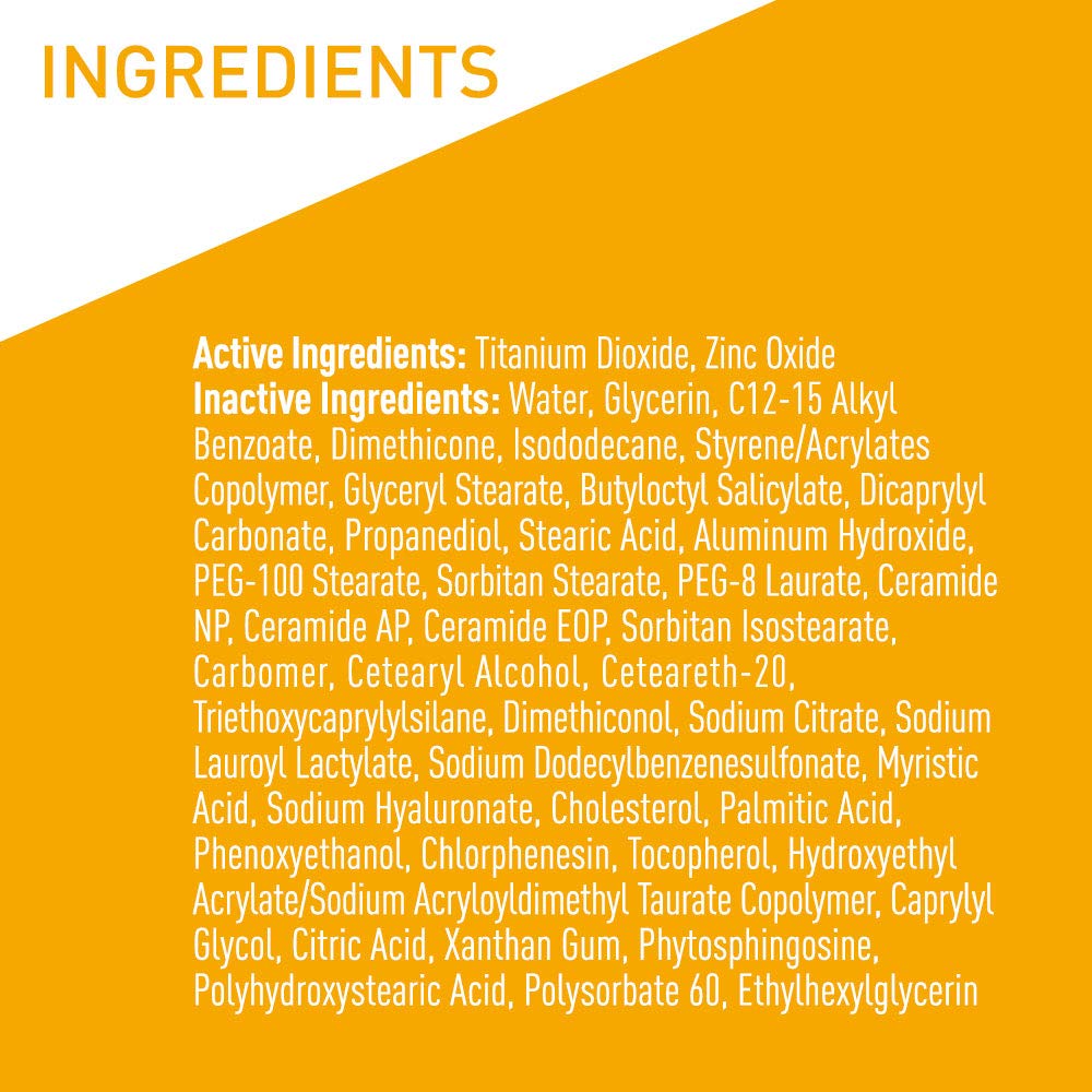 CeraVe Hydrating Mineral Sunscreen SPF 50 Body Lotion