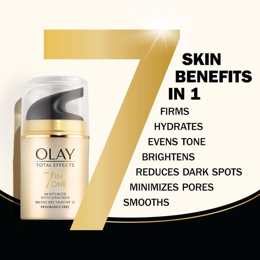 Olay Total Effects 7 in One Moisturizer With SPF 15 Fragrance Free