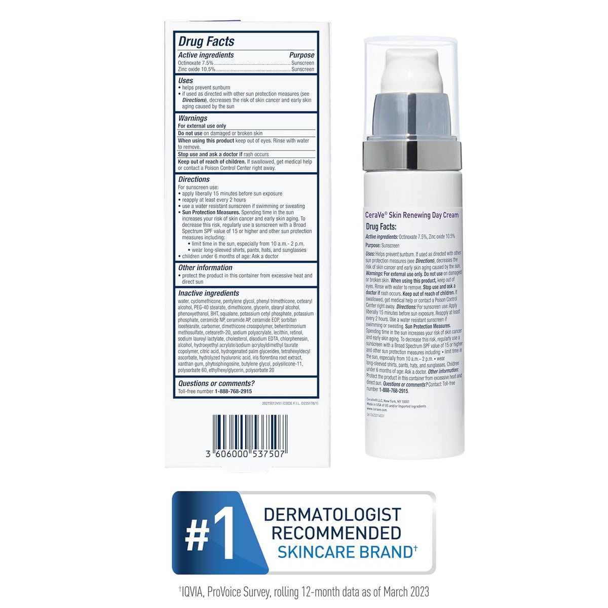 CeraVe Skin Renewing Day Cream with Sunscreen SPF 30
