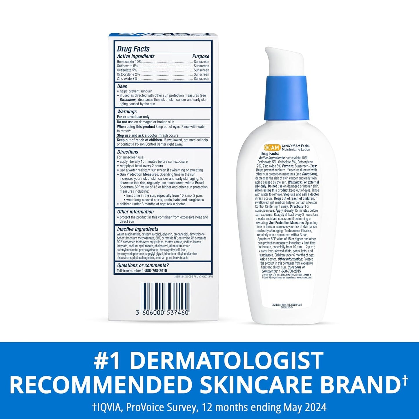 CeraVe AM Facial Moisturizing Lotion SPF 30 2oz