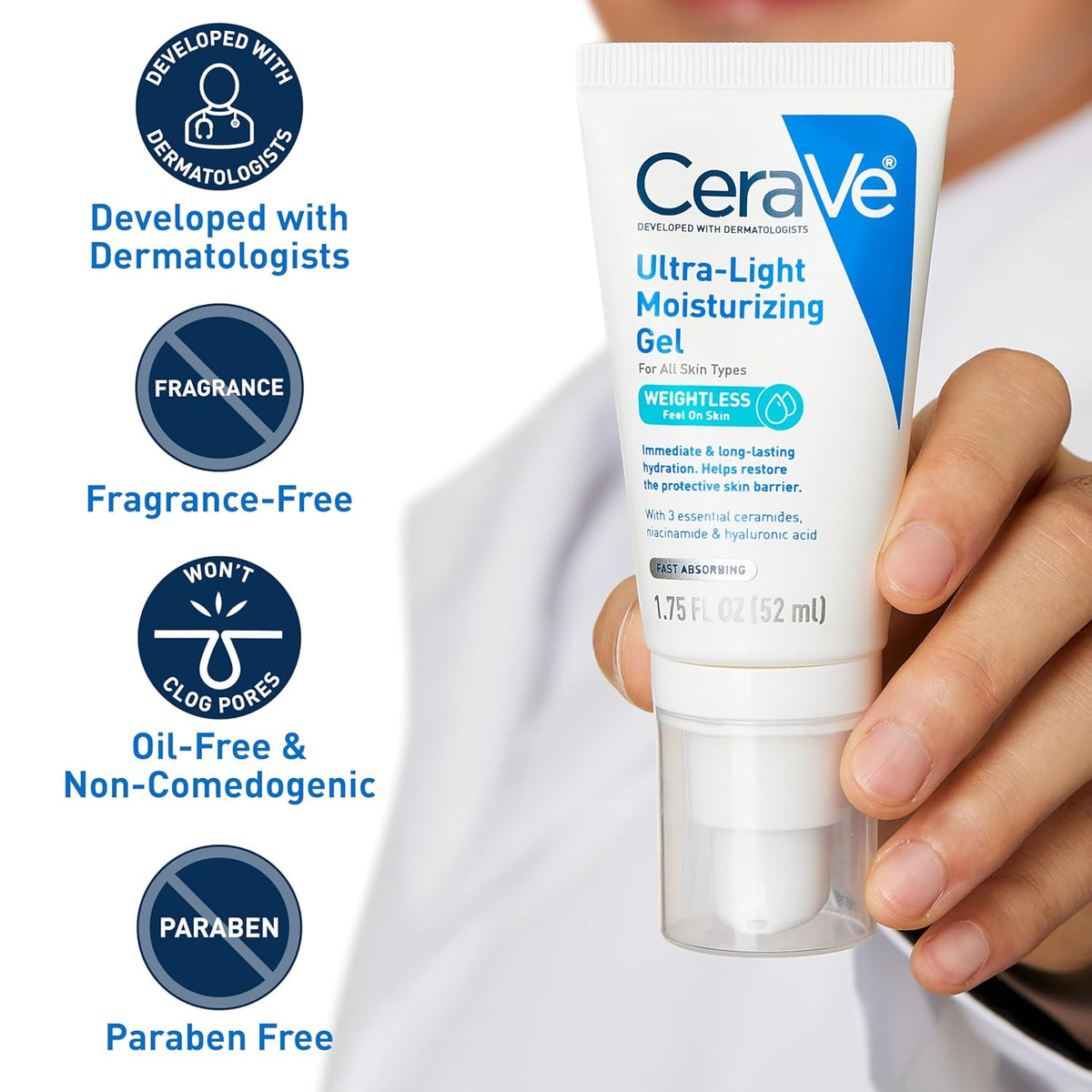 CeraVe Ultra-Light Moisturizing Gel