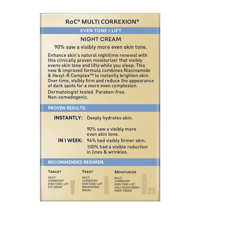 ROC MULTI CORREXION Even Tone + Lift Night Cream