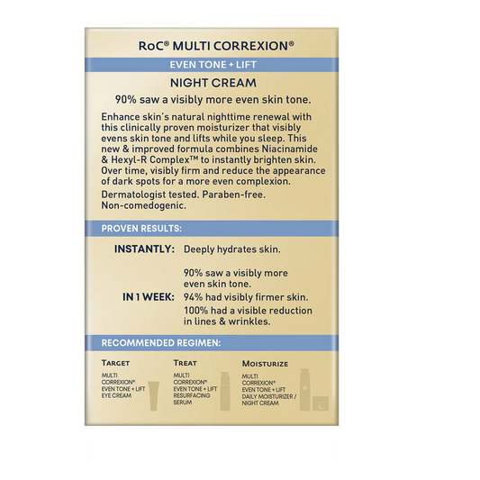 ROC MULTI CORREXION Even Tone + Lift Night Cream